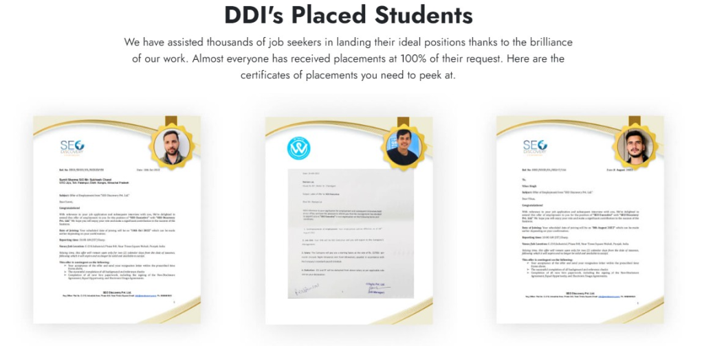 placement of students